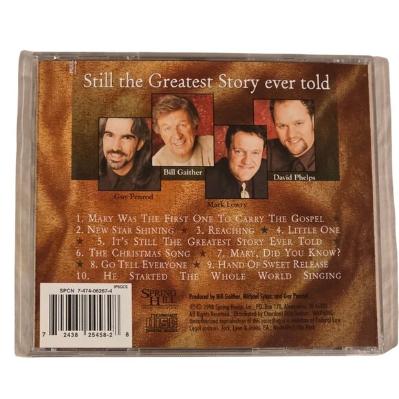 Gaither Gospel CD Still The Greatest Story Ever Told 1998 Southern Gospel - Picture 3 of 7